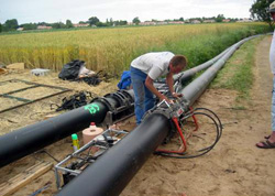 Irrigation des sols via un réseau en PE Tubes en polyéthylène